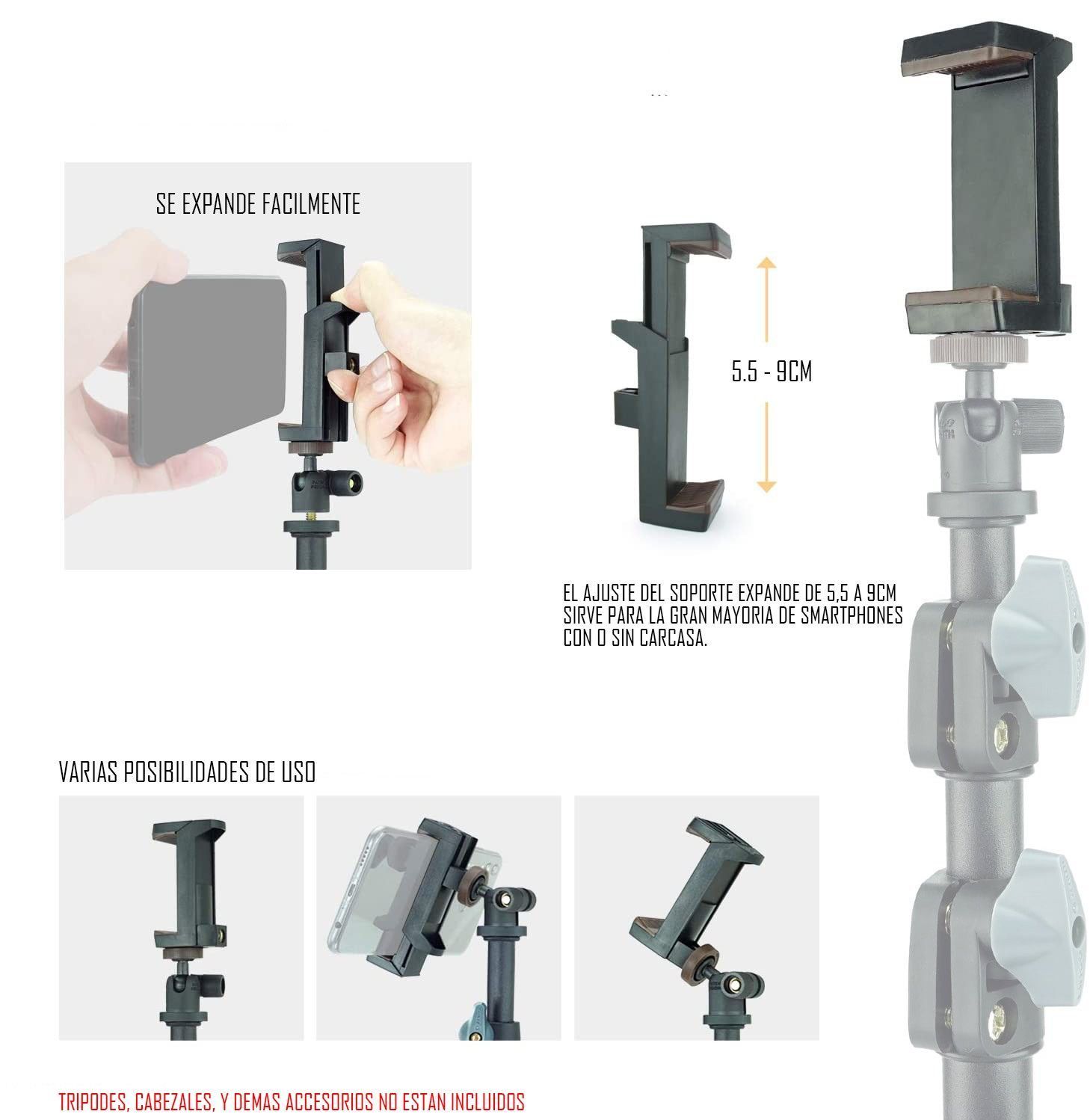 Adaptador Soporte Trípode Celular Universal