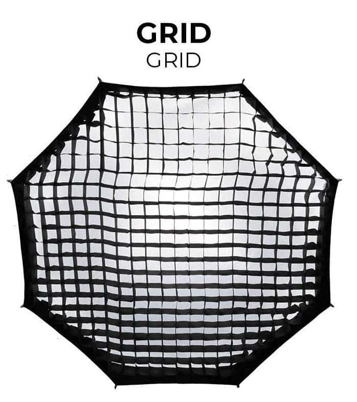 Softbox Jinbei 100cm octogonal con rejilla para fotografía profesional.