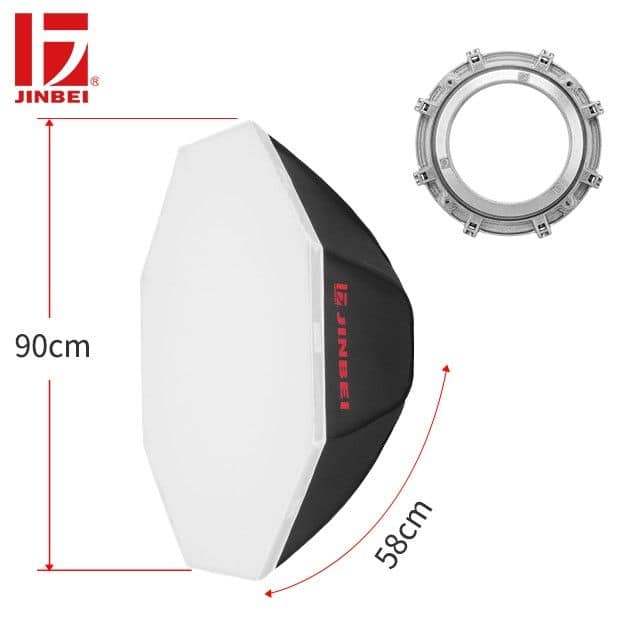 Softbox de estudio JINBEI para fotografía y accesorios de iluminación.