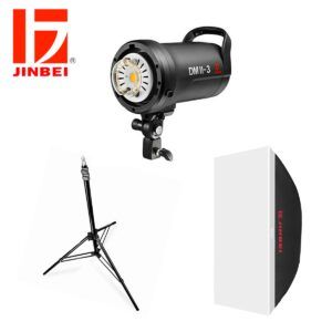KIT Flash Jinbei DMII-3 + Softbox 60x90cm + Trípode 2m
