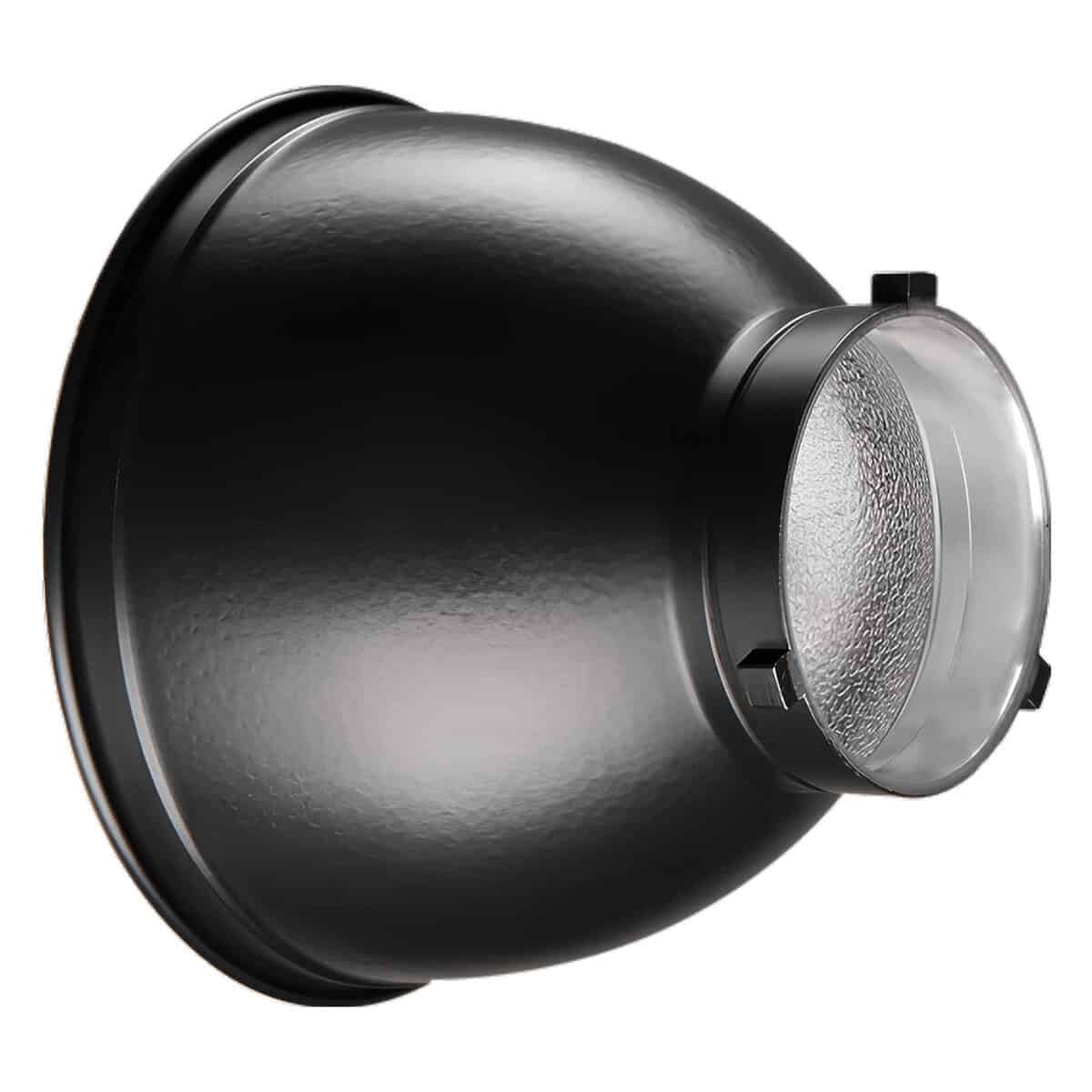 Reflector cacerola de 20cm con montura Bowens para estudio fotográfico.