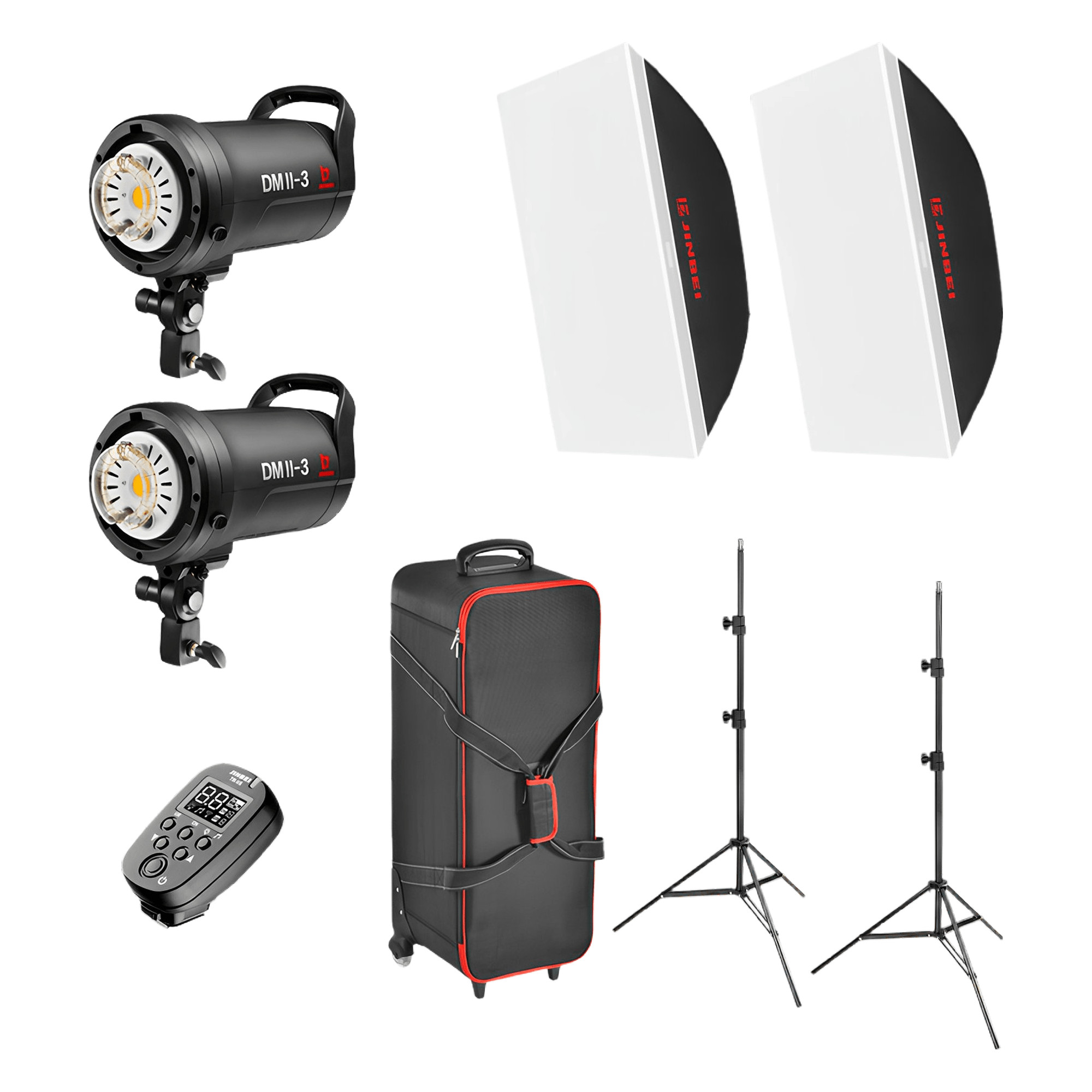 KIT Estudio Completo Flash 300w x2 + Softbox Tripodes y Valija Profesional - Imagen 6