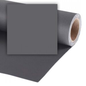 Rollo Papel Sinfín 1,35 x 10m  Gris Oscuro (Thunder) P/ Fondo de Estudio 57