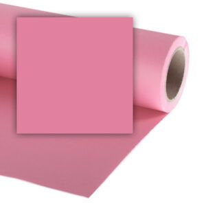 Rollo Papel Sinfín 1,35 x 10m Rosa Pastel (Carnation Pink) P/ Fondo de Estudio 17