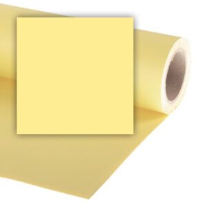 Rollo Papel Sinfín 2,7 x 10m Amarillo Cream P/ Fondo de Estudio 65