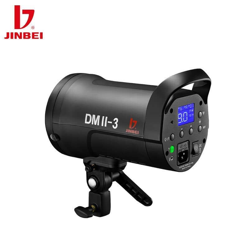 Flash de estudio Jinbei DMII-3 con pantalla digital y montura Bowens.
