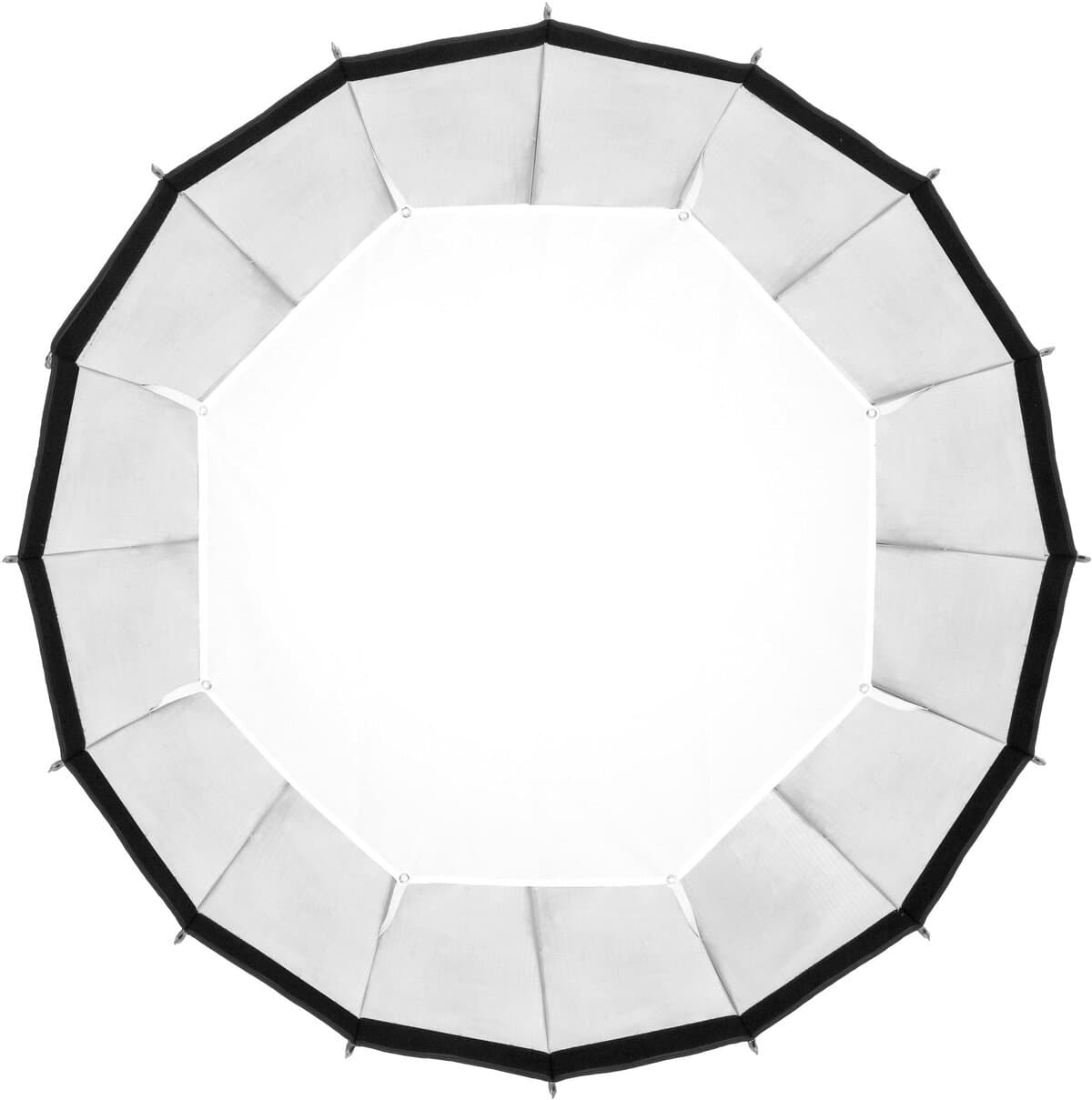 Softbox octogonal de 90cm para iluminación en estudio fotográfico.