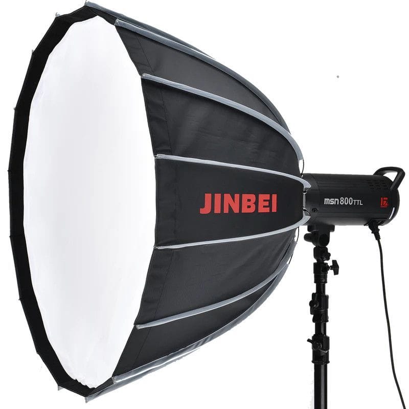 Softbox profundo de 90cm para iluminación en fotografía profesional.