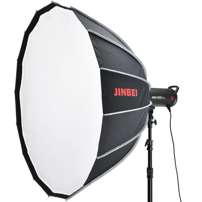 Softbox profundo de 90cm para iluminación en fotografía profesional.