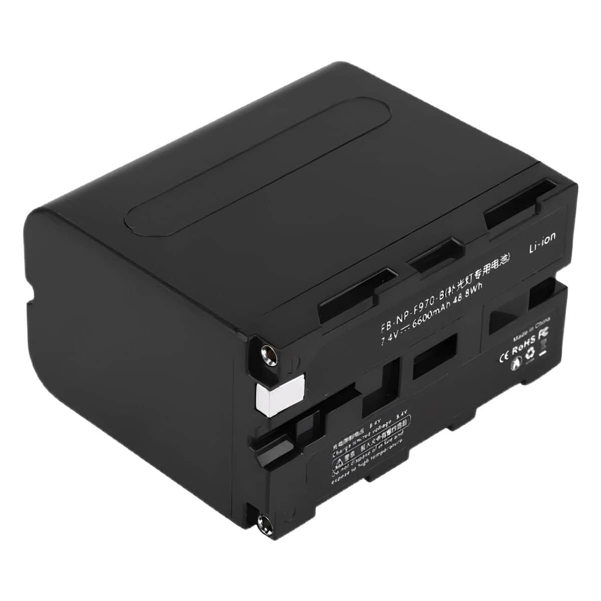 Batería NP-F970 de 6600mAH para cámaras y luces profesionales.