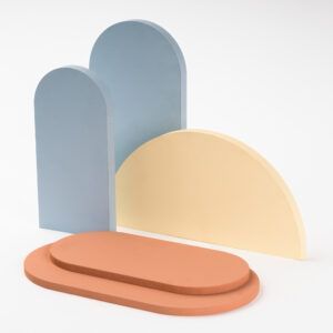 Prop Formas 5 (5 piezas) Semi-Circulo Pastel