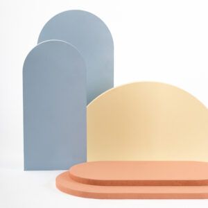 Prop Formas 5 (5 piezas) Semi-Circulo Pastel
