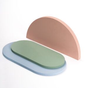Prop Formas 7 (3 piezas) Ovalado Pastel