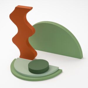 Prop Formas 8 (5 piezas) Semi Circulo Ondulado
