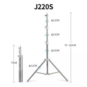 Trípode Iluminación 2,2 Acero Inox Selens