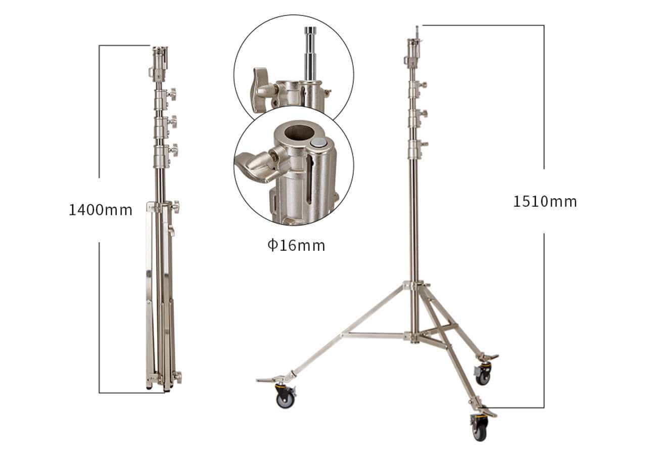 Soporte de iluminación ajustable para fotografía profesional Jinbei.