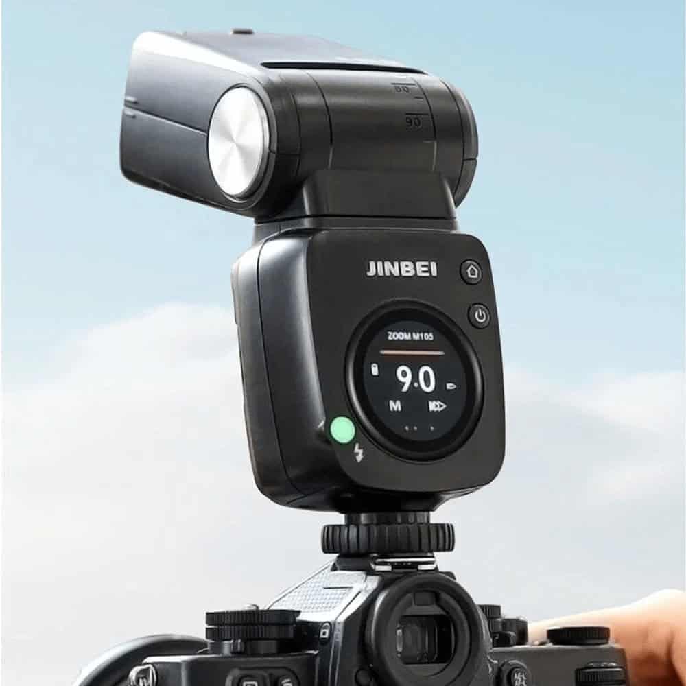 Flash Jinbei HI460max con pantalla táctil para Sony, accesorios de fotografía.