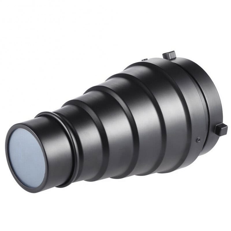 Telescopio negro para fotografía y observación en accesorios de fotografía.