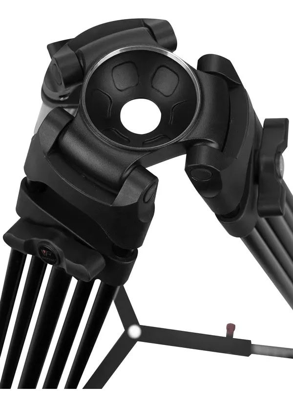 Cabezal de trípode profesional para video con control fluido.