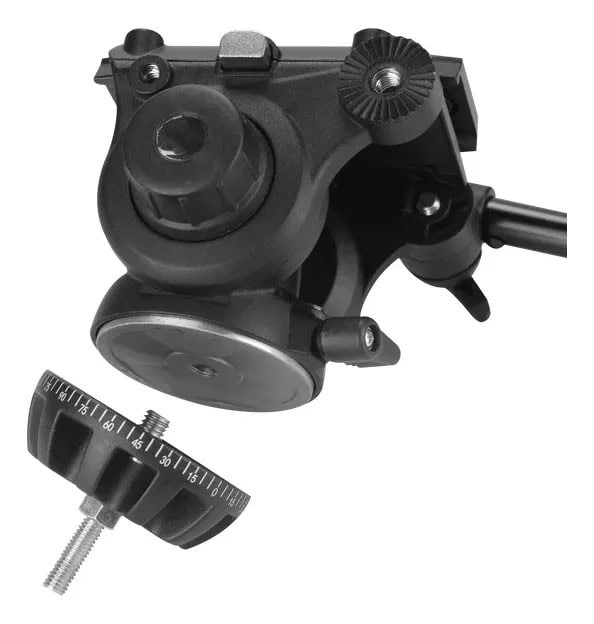 Cabezal de video fluido Weifeng WT-616T para trípodes.