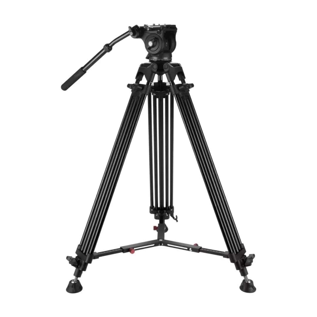 Trípode de video profesional Weifeng WT-616T con cabezal fluido.