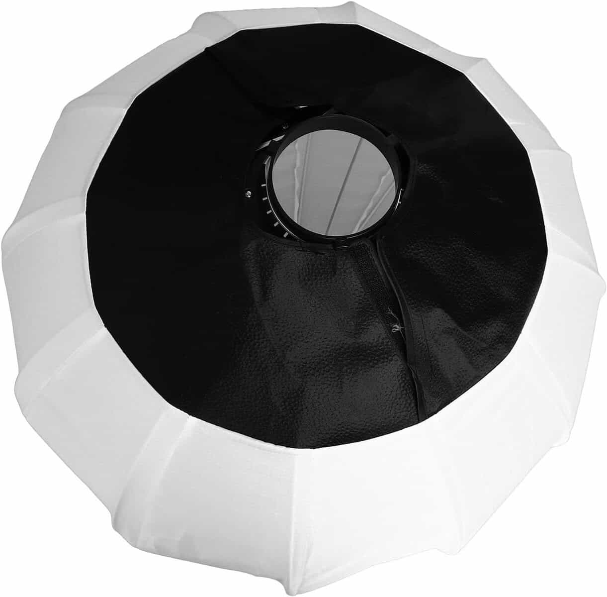 Softbox de 65cm para fotografía, fácil de montar y con luz suave.