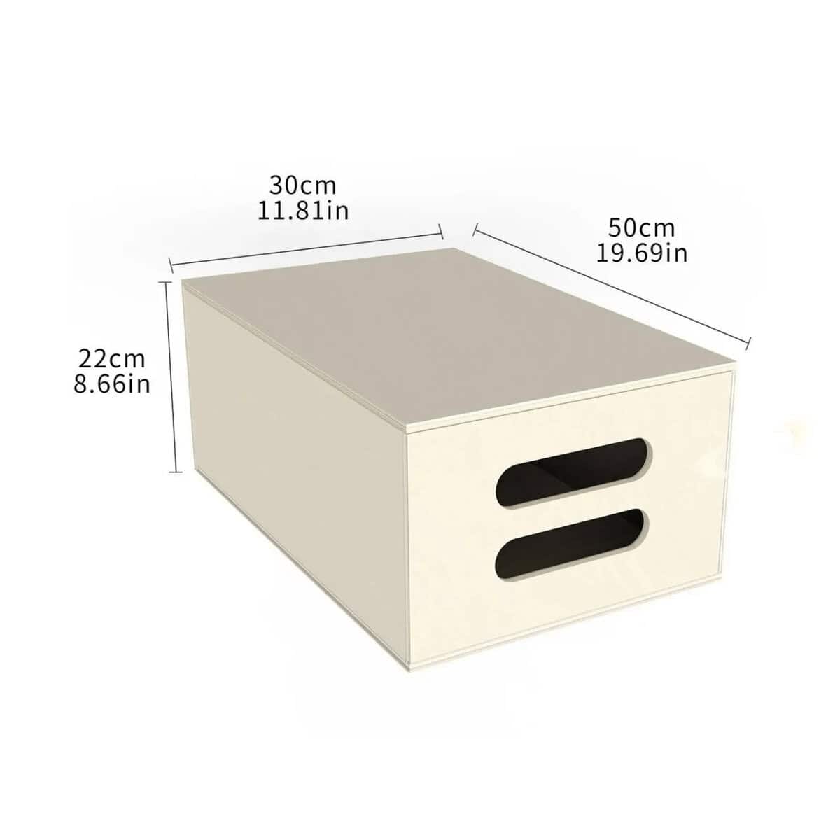 Cajón de fotografía con dimensiones 50x30x22cm para estudio y accesorios.