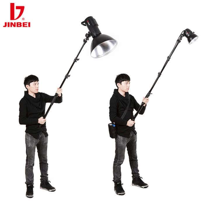 Brazo de iluminación telescópico para fotografía profesional Jinbei.