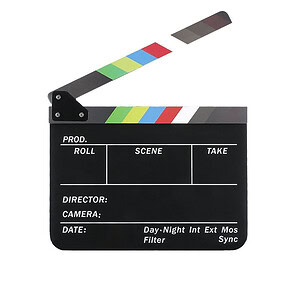 Claqueta de Cine en Acrílico Negro