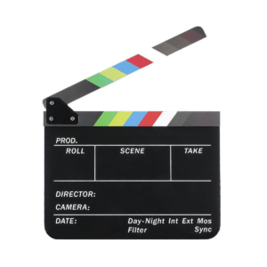 Claqueta de Cine en Acrílico Negro