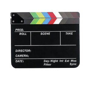 Claqueta de Cine en Acrílico Negro