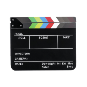 Claqueta de Cine en Acrílico Negro