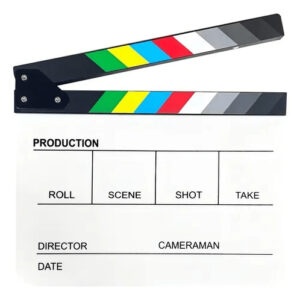 Claqueta de Cine en Acrílico Blanco