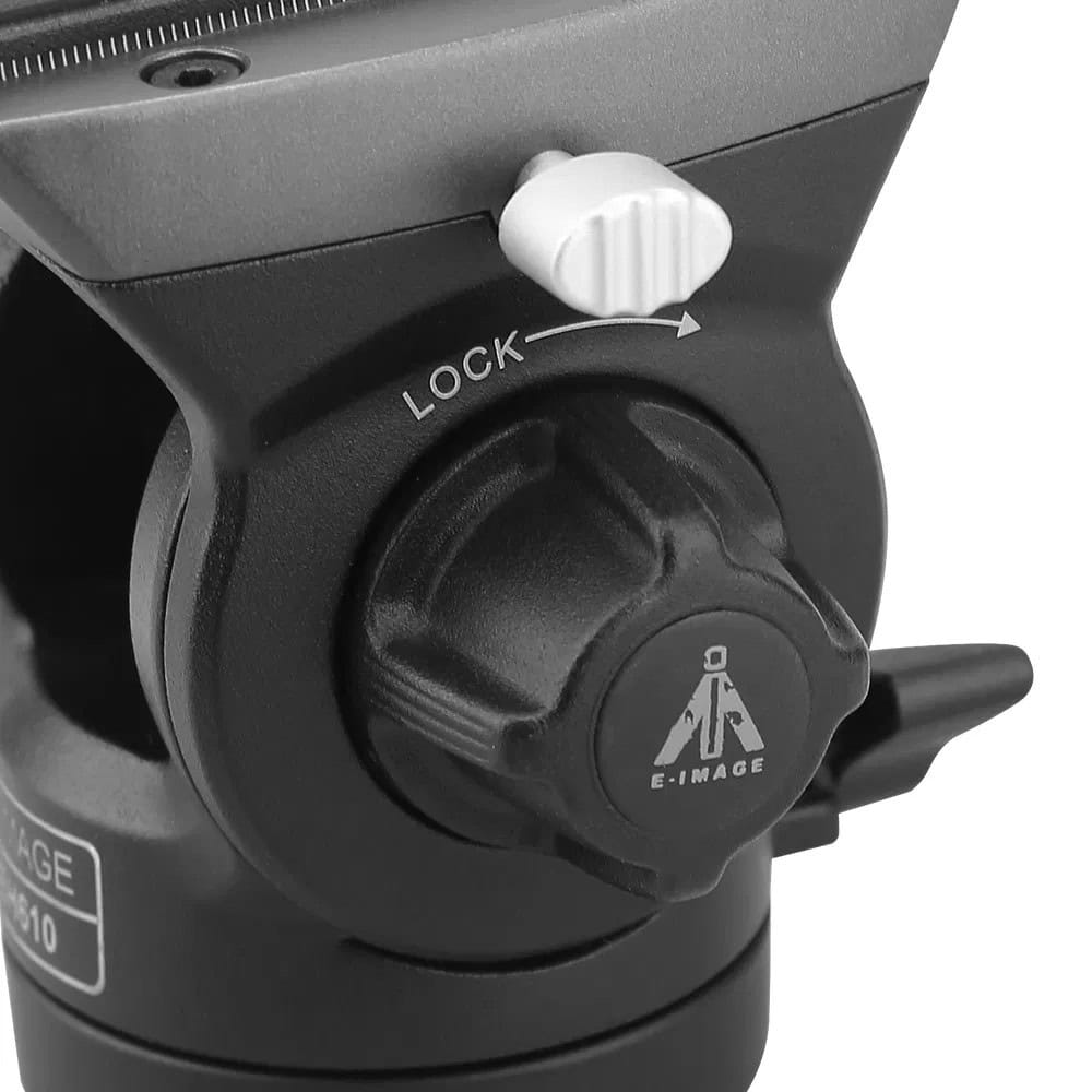 Cabezal fluido E-image 610FH para cámaras y accesorios fotográficos.