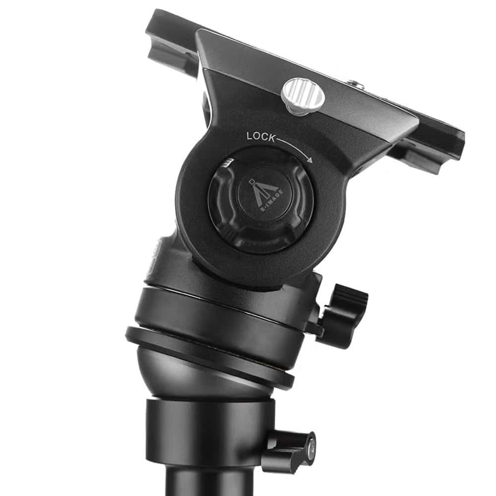 Cabezal fluido para trípode E-image TA604 PLUS en fotografía profesional.