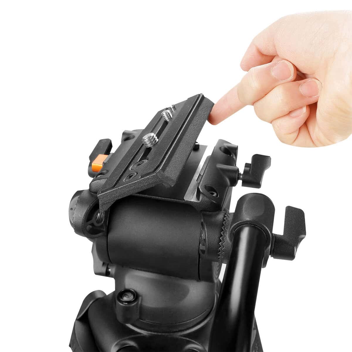 Cabezal fluido para trípode E-image EG03A2, accesorios de fotografía profesional.