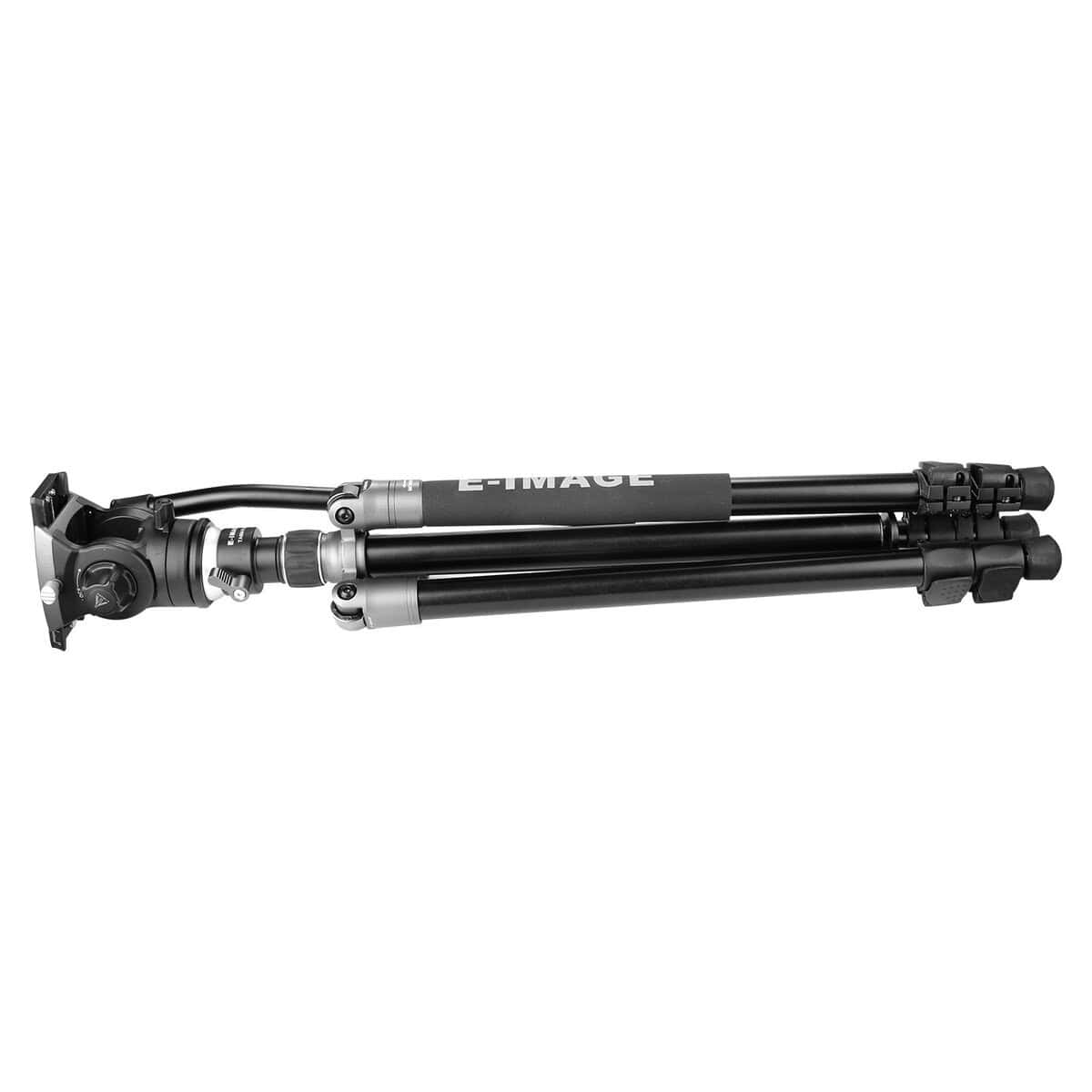 Trípode profesional E-image TA604 PLUS 2-en-1 con cabezal fluido.