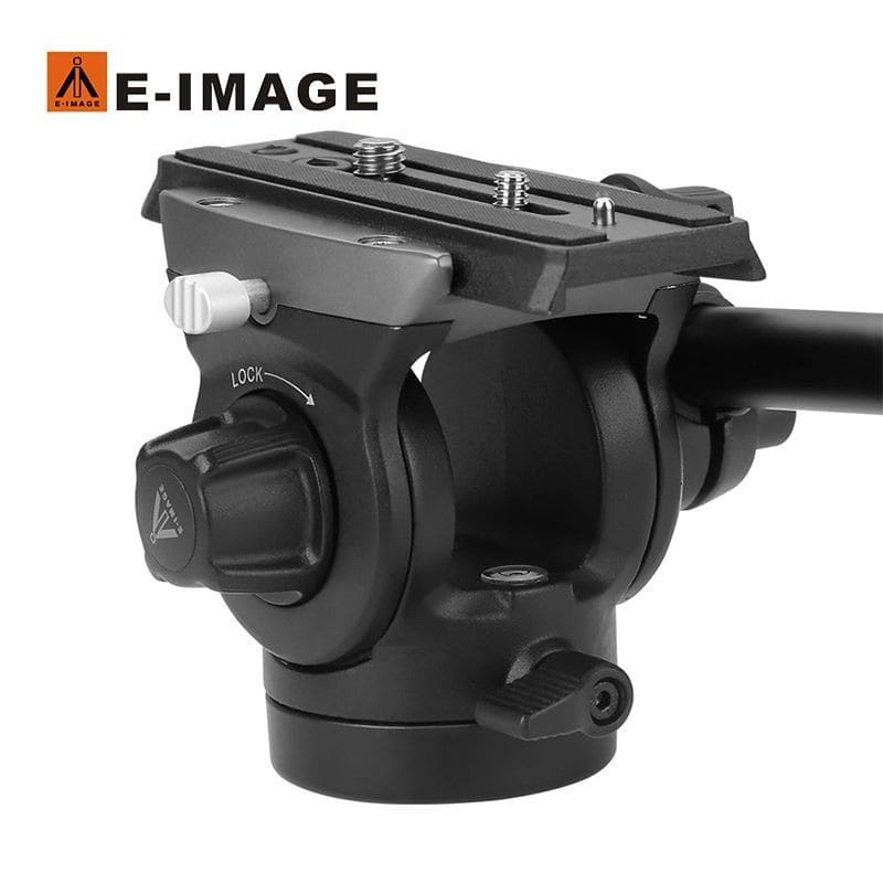 Cabezal fluido E-image 610FH para cámaras y accesorios fotográficos.