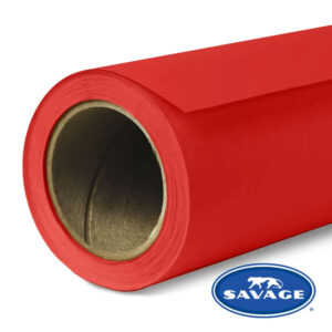 Rollo Papel Sinfín 2,7 x 11m Primary Red Savage P/ Fondo de Estudio
