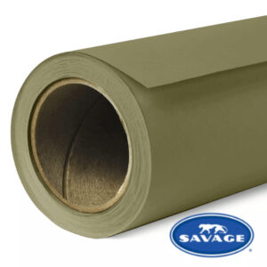 Rollo Papel Sinfín 2,7 x 11m Olive Green Savage P/ Fondo de Estudio