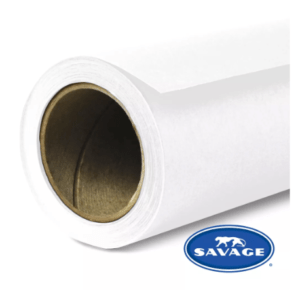 Rollo Papel Sinfín 1,35 x 11m White Savage P/ Fondo de Estudio