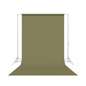 Rollo Papel Sinfín 2,7 x 11m Olive Green Savage P/ Fondo de Estudio