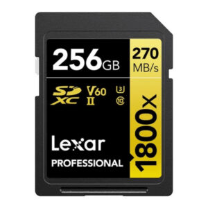 Tarjeta SDXC Lexar 1800X Gold 256GB UHS-II V60 280MB/S