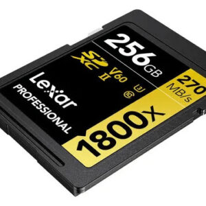 Tarjeta SDXC Lexar 1800X Gold 256GB UHS-II V60 280MB/S