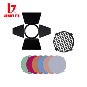 Barndoor HD-Mini JINBEI c/Geles y Panel de abeja (Flashes de zapata)