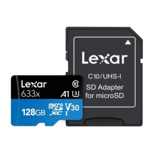 Tarjeta MICROSD XC Lexar 633X 128GB UHS-I 95MB/S