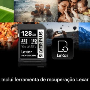 Tarjeta SDXC Lexar Silver Plus128GB UHS-I U3 V30 255MB/S
