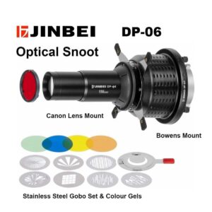 Snoot Optico DP-Ø6 JINBEI c/ Lente – Montura Bowens