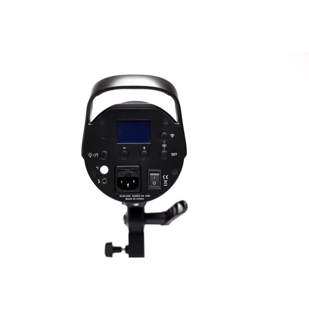 Flash de estudio Jinbei DMII-5 con montura Bowens para fotografía profesional.
