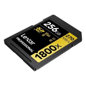 Tarjeta SDXC Lexar 1800X Gold 256GB UHS-II V60 280MB/S